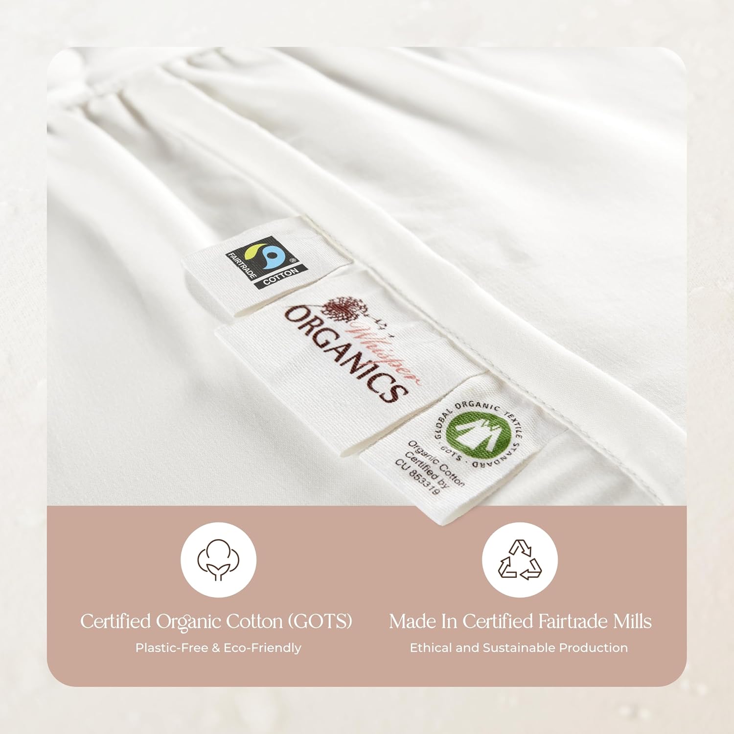 100% Cotton Organic Mattress Pad - Luxury Quilted Mattress Topper Protector Plush & Breathable Machine Washable Design - Fairtrade & GOTS Certified Premium 400GSM Thick with Deep Pocket (Queen) - Image 6