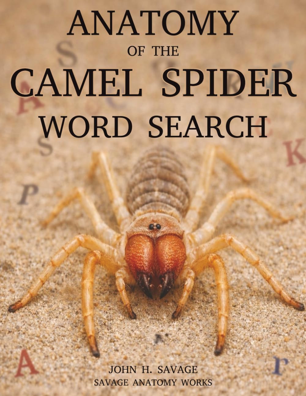 Anatomy of the Camel Spider Word Search: Solifuge Anatomy, Desert Adaptations, Arachnid Biology, and Vocabulary Puzzle Fun (Savage Anatomy)