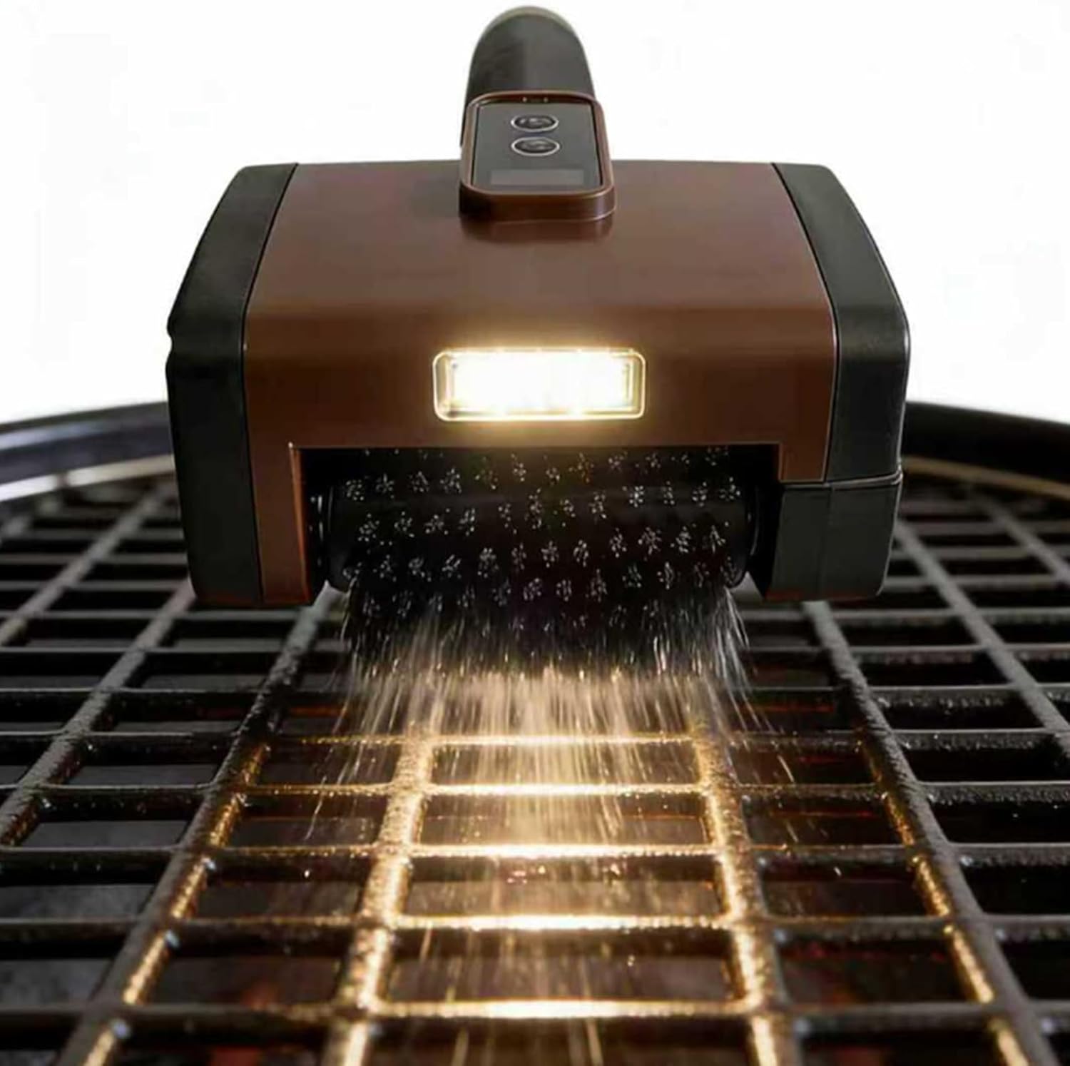 304 Steel Electric Barbecue Scraper with Splash and Comfortable Anti Slip Handle Design USB C Barbecue Brush