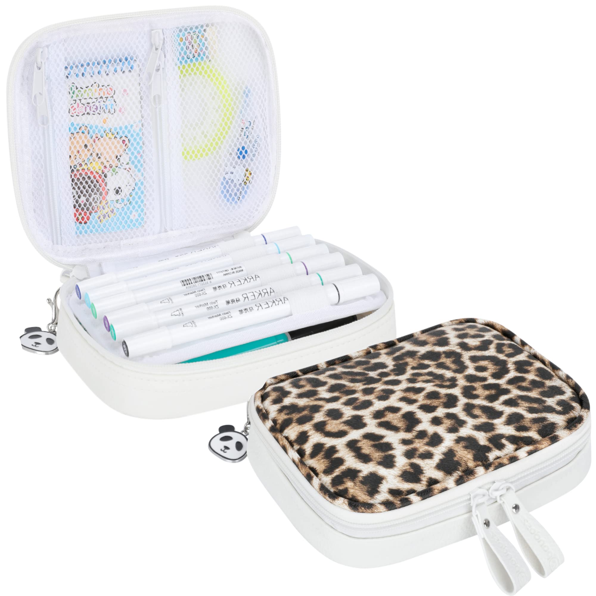 8" x 4.5" x 3" Cute Pencil Case - Aesthetic Pencil Bag with Zipper for Adults Teens Kids - Extra Roomy Cool Japanese Inspired Large Capacity Pen Pouch for Women Men Girls School College Office