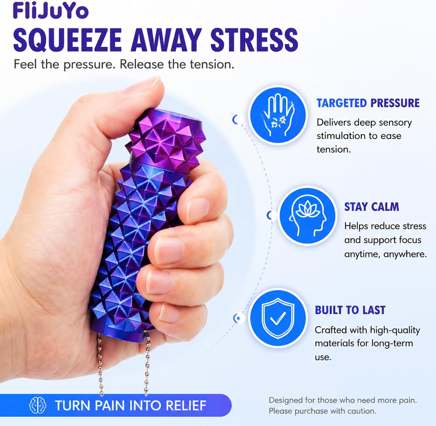 Little Ouchies Fidget Toy 3D Spiky Stress Relief Desk Toy Adults | 3D Printed Spiky Texture Smooth Spinning Bearing Stress Relief Focus Anxiety Travel Desk Fidget Toy Adults Sensory Toy