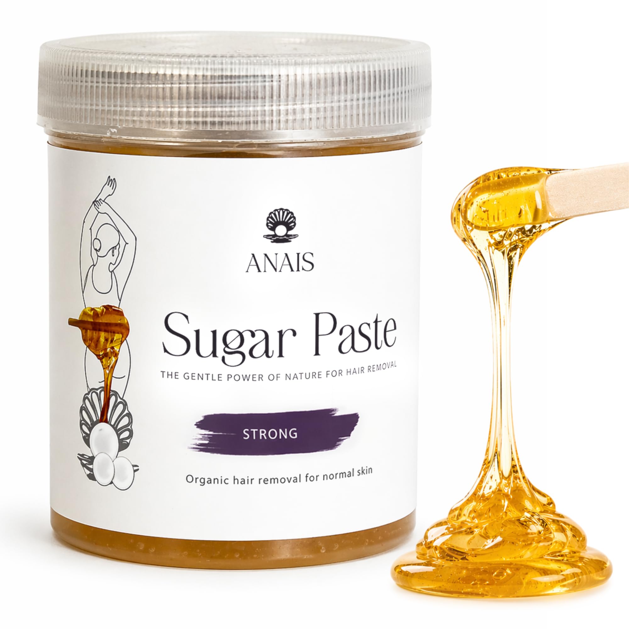 Cire douce de la nature pour l'épilation - Forte (500 g)
