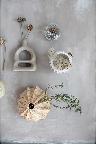 Miniatura 2 de Bloomingville Concha de gres en forma, jarrón marrón