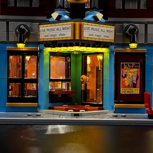 Miniatura 5 de BRIKSMAX Kit de iluminación LED para LEGO-10312 Jazz Club - Compatible con Lego Icons Building Blocks Model- No incluye juego Lego