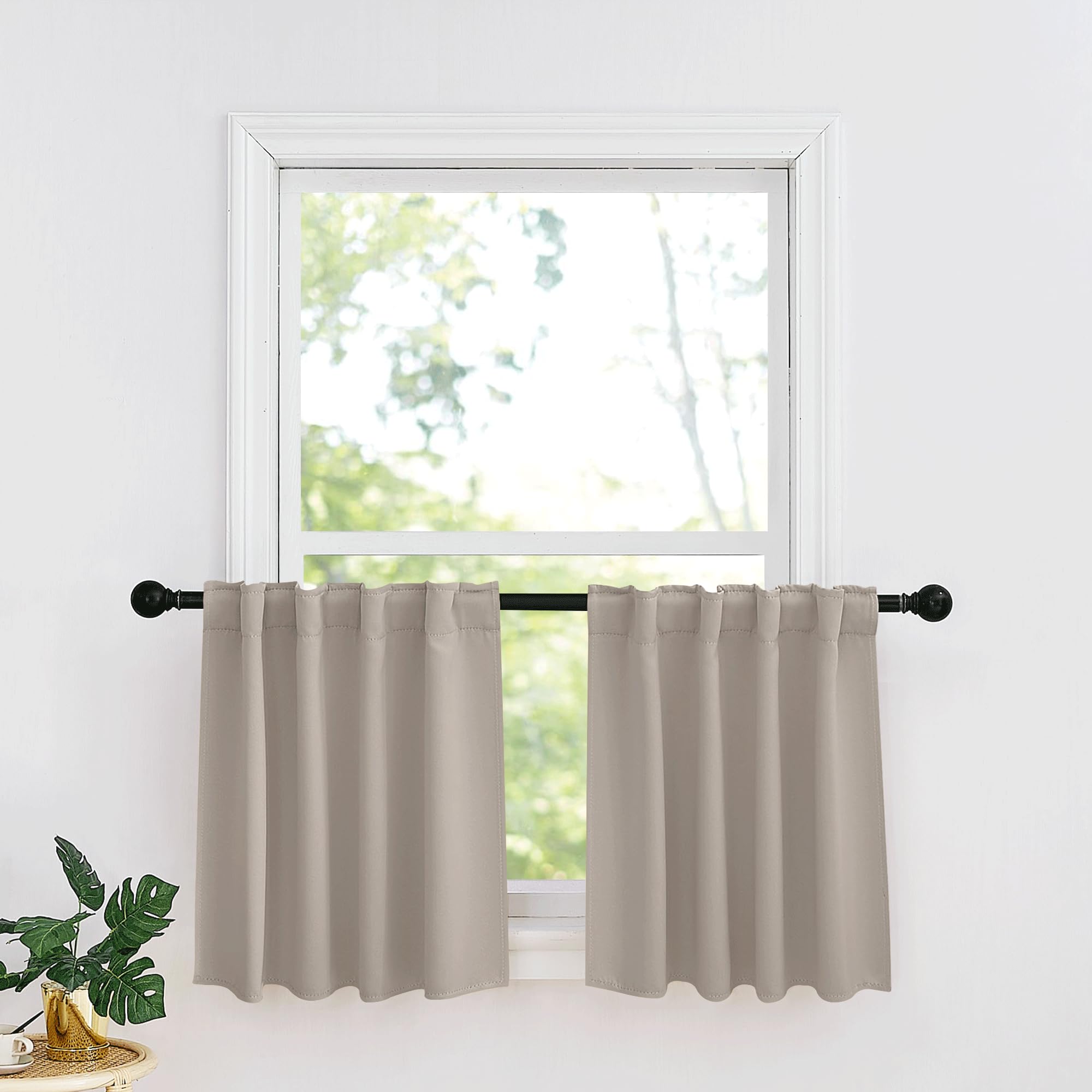 RYB HOME Small Window Curtains