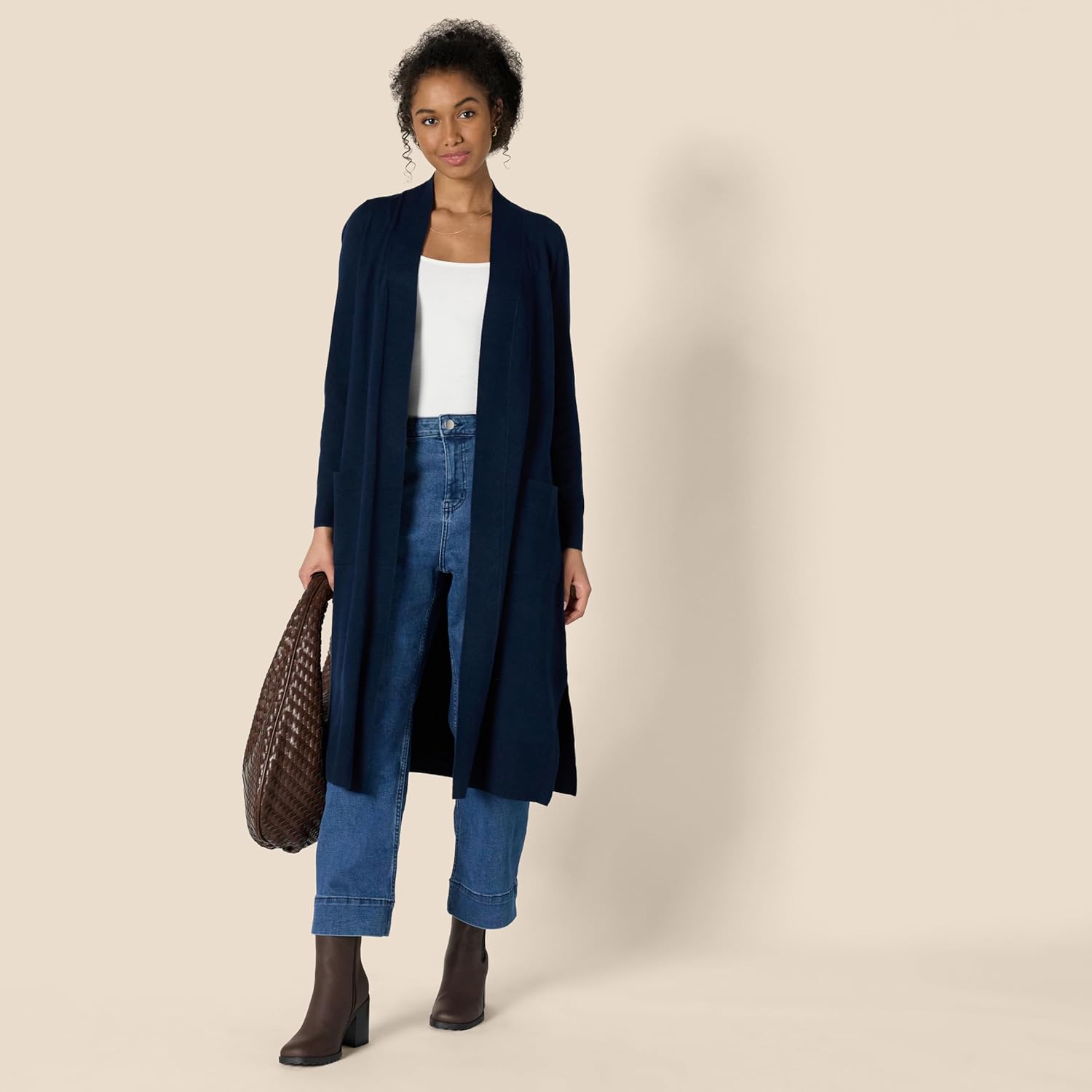 Amazon Essentials Women's Regular Fit Lightweight Duster Length Cardigan Sweater - Image 5