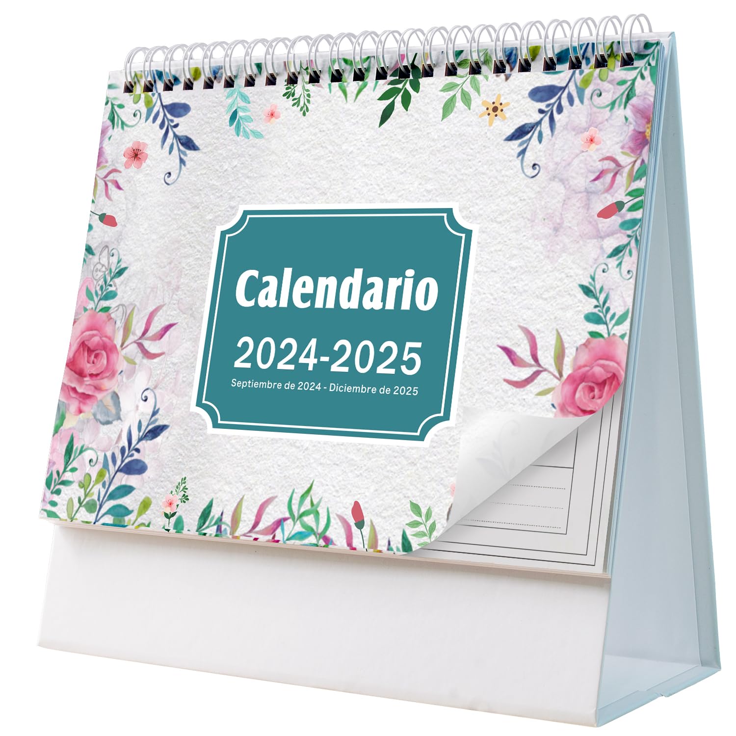 AEYAKA Calendario de Escritorio 2024-2025 Calendario 2024-2025 Septiembre de 2024 - Diciembre de 2025, 20 x 20.5 cm Español A06