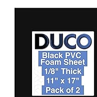 Vista 59 de Duco USA-Made Expanded PVC Sheet 1/8" Thick - 8 Pack of 6 x 12" Matte White Closed Cell Foam Board - Lightweight Rigid 3mm PVC Plastic Sheet for