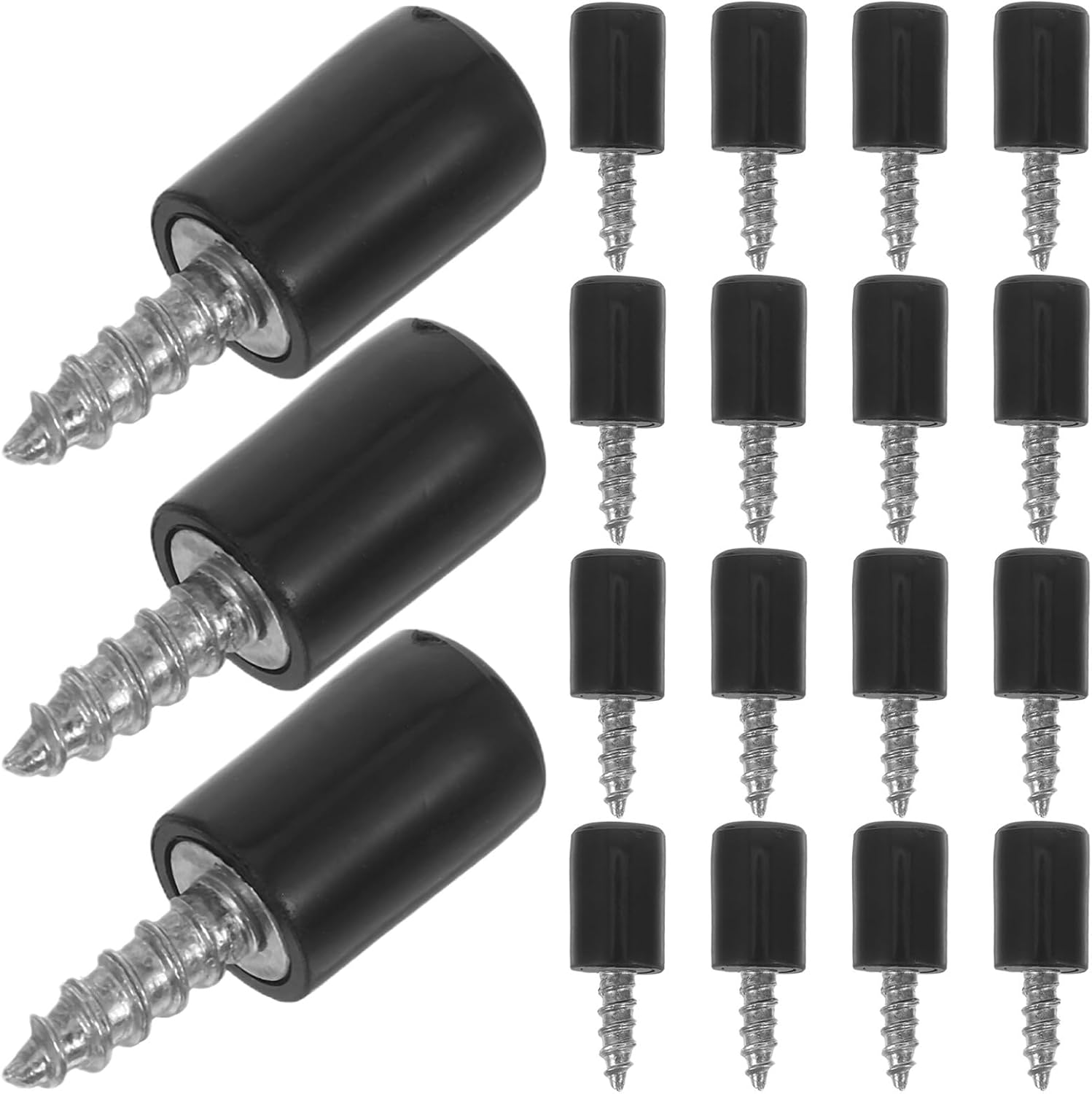 VALICLUD 200pcs Self-Tapping Shelf Peg Screws with Anti-Slip Sleeves for Kitchen Cabinets, Bookcase Shelf Support Pins, Sturdy Tapping Screws for Furniture Storage