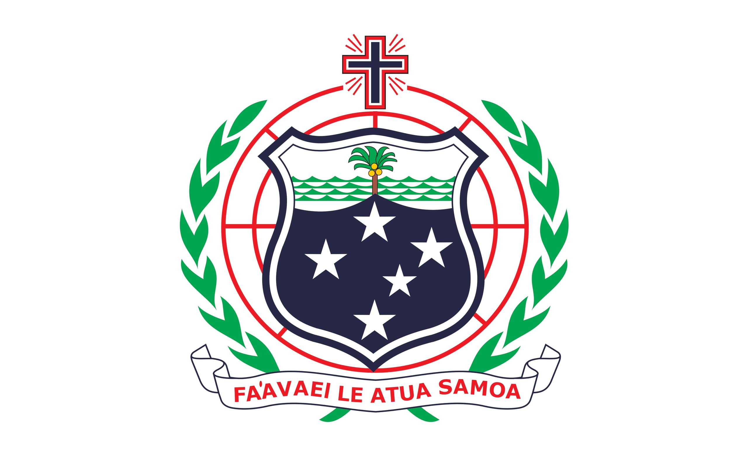 Drapeau Samoa de qualité supérieure pavillon d'État blanc pour navire