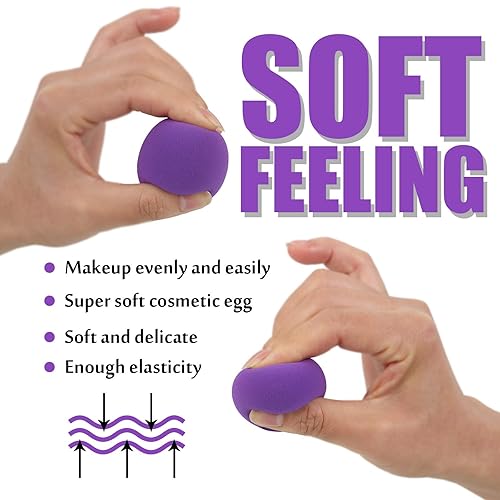 Miniatura 6 de Juego de 12 esponjas de maquillaje para licuadora de esponja de belleza 1 unidad esponja de mezcla esponjas cosméticas impecables para crema base