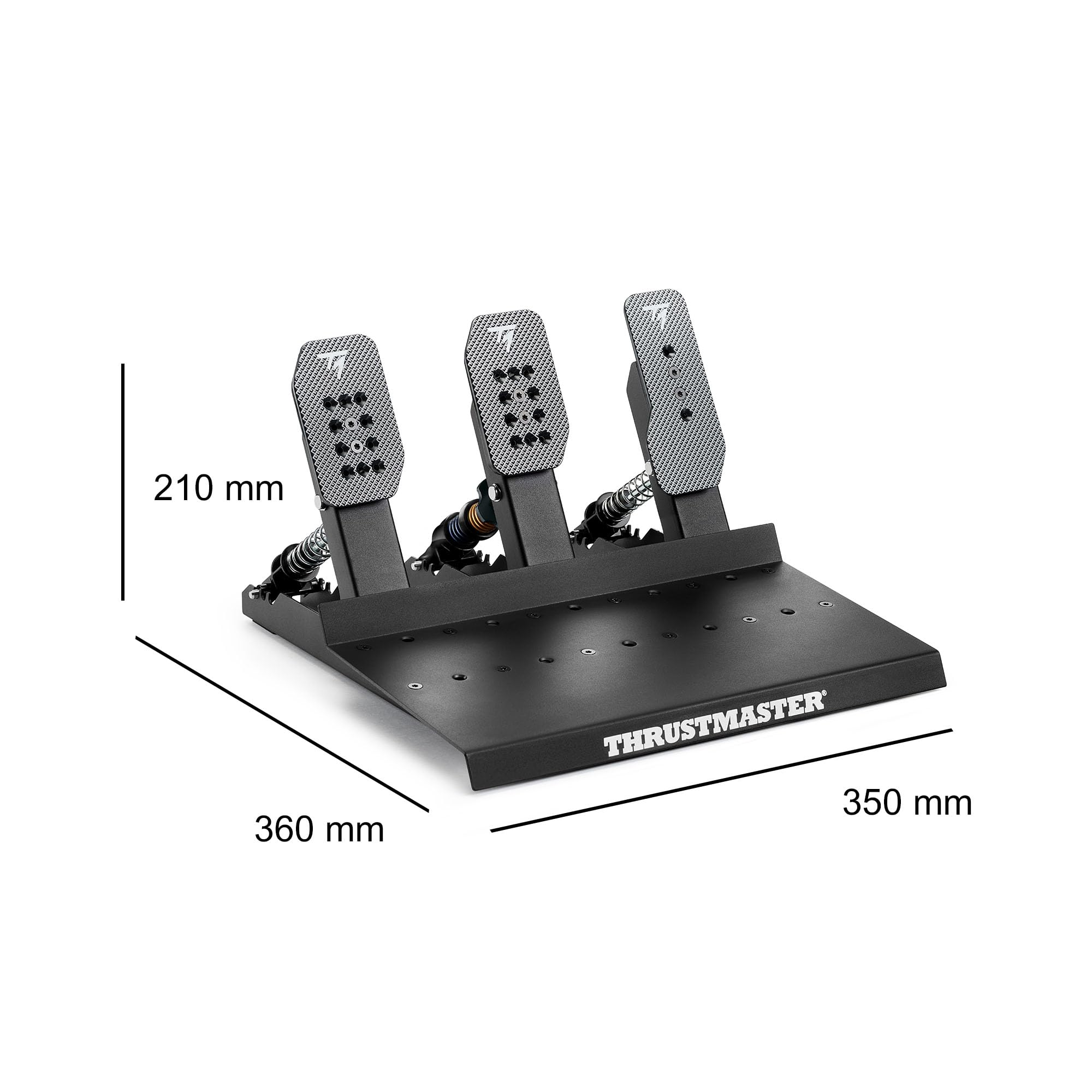 Thrustmaster Raceline Pedals III LC Load Cell-Pedal - PS5, XBOX & PC | Hochpräziser 100-kg-Bremssensor für Prof-Simracing, 24-Bit-Auflösung, H.E.A.R.T-Gas- und Kupplungspedale, 100 % Metall