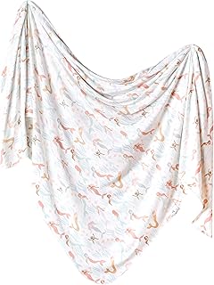 Copper Pearl Large Premium Knit Baby Swaddle Receiving Blanket Coral