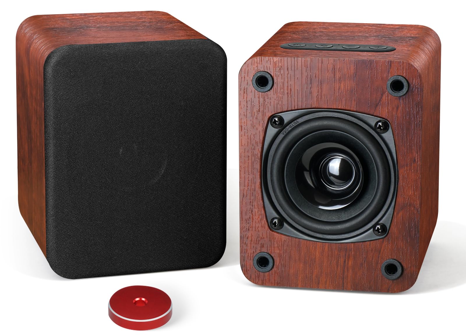 Saiyin Speakers for Vinyl Record Player, Bluetooth Turntable Speakers with 45 RPM Adapter and AUX Input