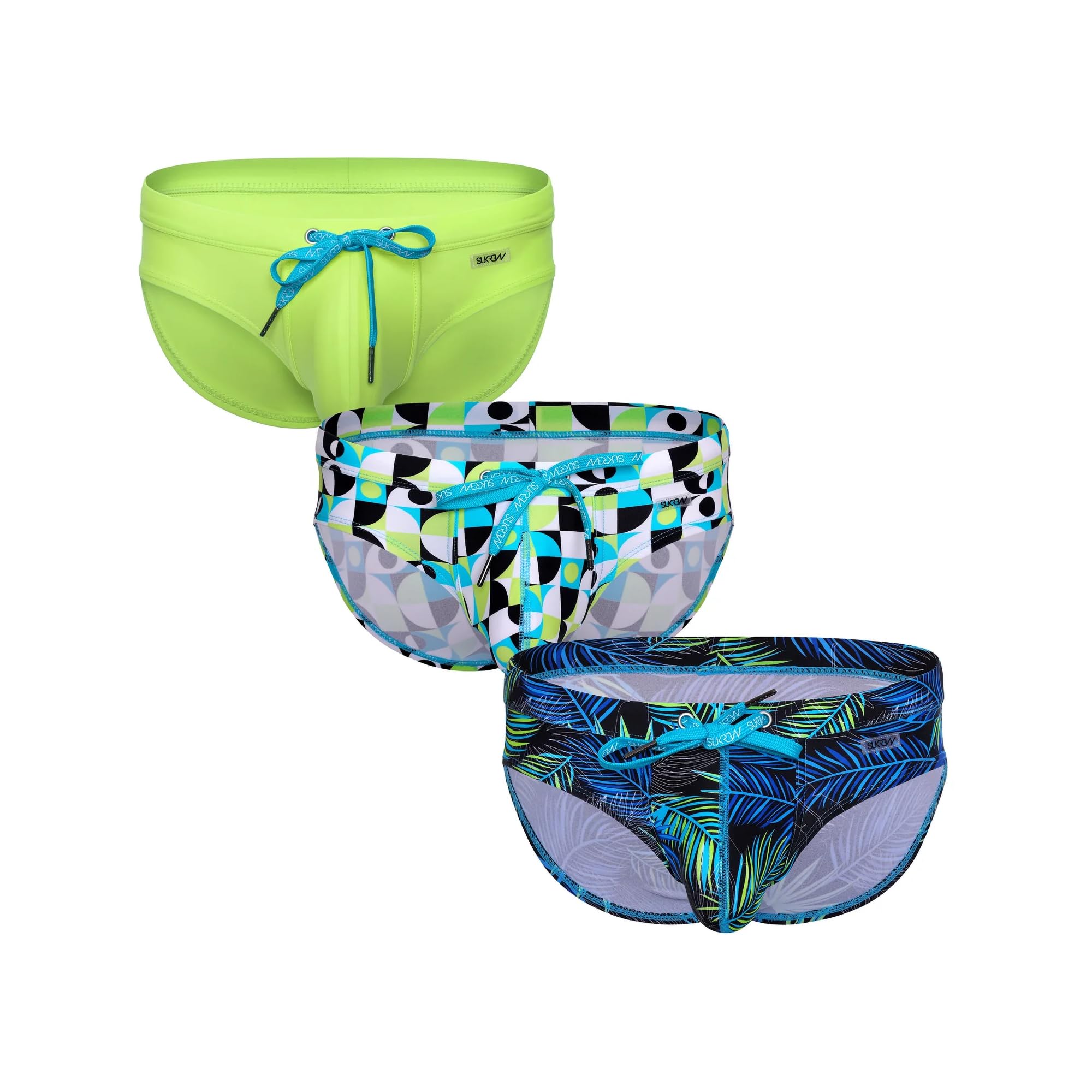 Slips de baño para hombre SUKREW con corte ergonómico Torrent y ajuste cómodo en tres colores 8