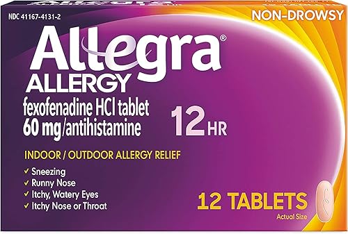 Allegra Tabletas para alergias 12 horas 12 ea (paquete de 6) disponible en Yaxa Colombia