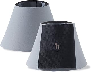 HORZE Munich Flexible Neoprene Horse Bell Boots | Durable Overreach Protection (Pair) - Alloy Grey - X-L