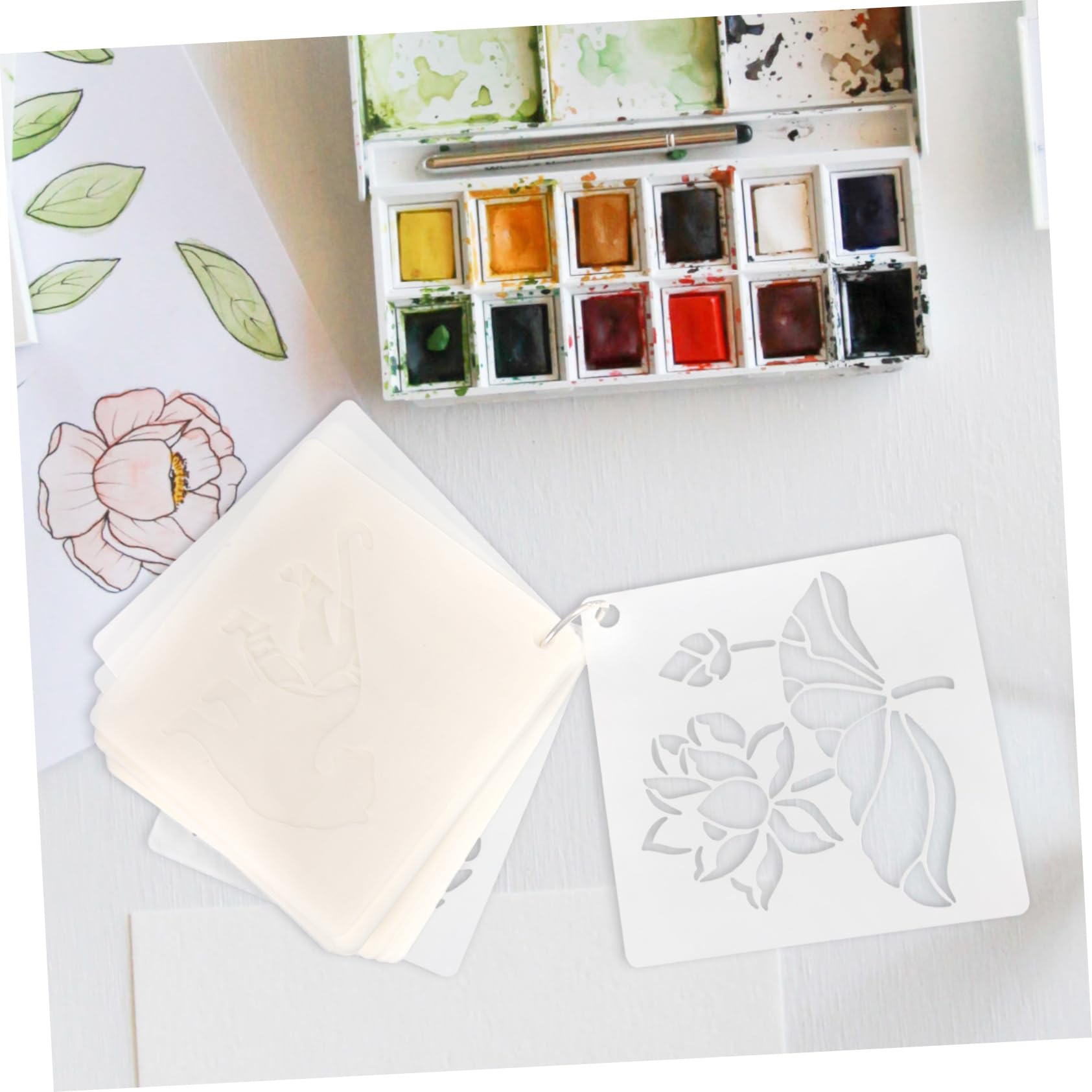 120pezzi Stencil per e Decorazioni Riutilizzabili per e Decorazione Casa