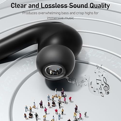 Miniatura 2 de Auriculares inalámbricos, auriculares Bluetooth 5.3 con pantalla de alimentación LED, funda de carga, auriculares inalámbricos verdaderos con sonido