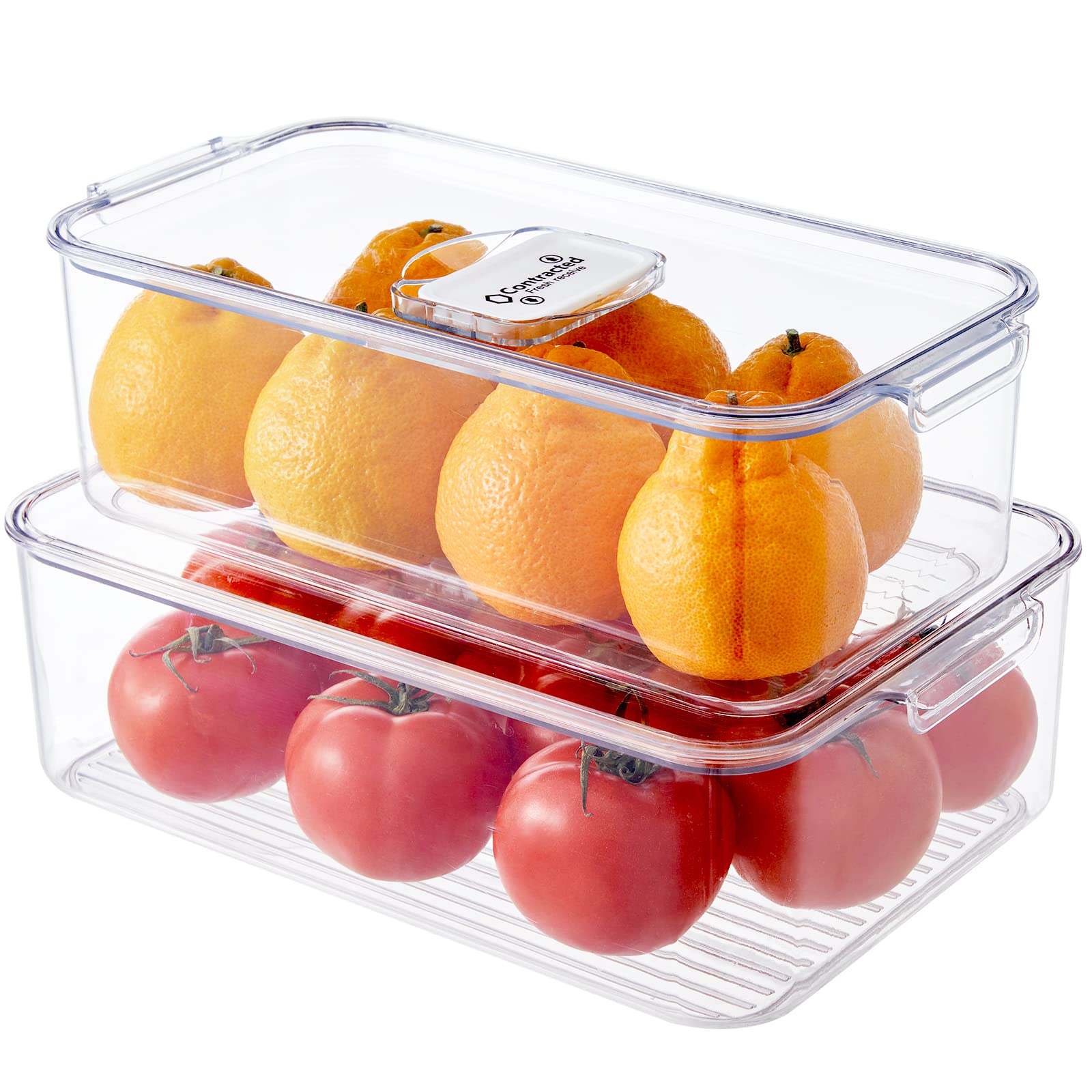 VELMADE Food Storage Containers with Lids 2 PCs, Airtight Food