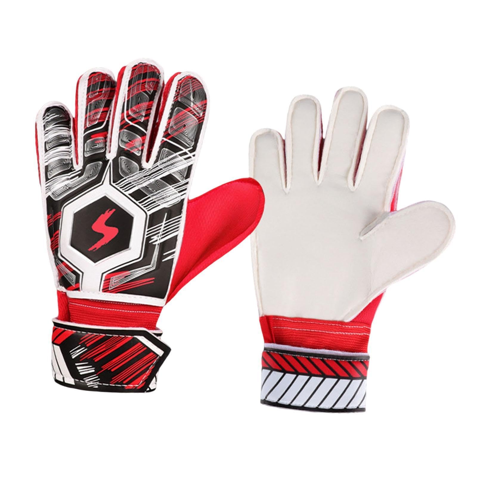 Goalkeeper Gloves Sportswear Thickened Latex Goalie Training Gloves Children Red Size 6 Sporting Goods Team Sports Soccer Clothing, Shoes & Accessories Gloves-image-42