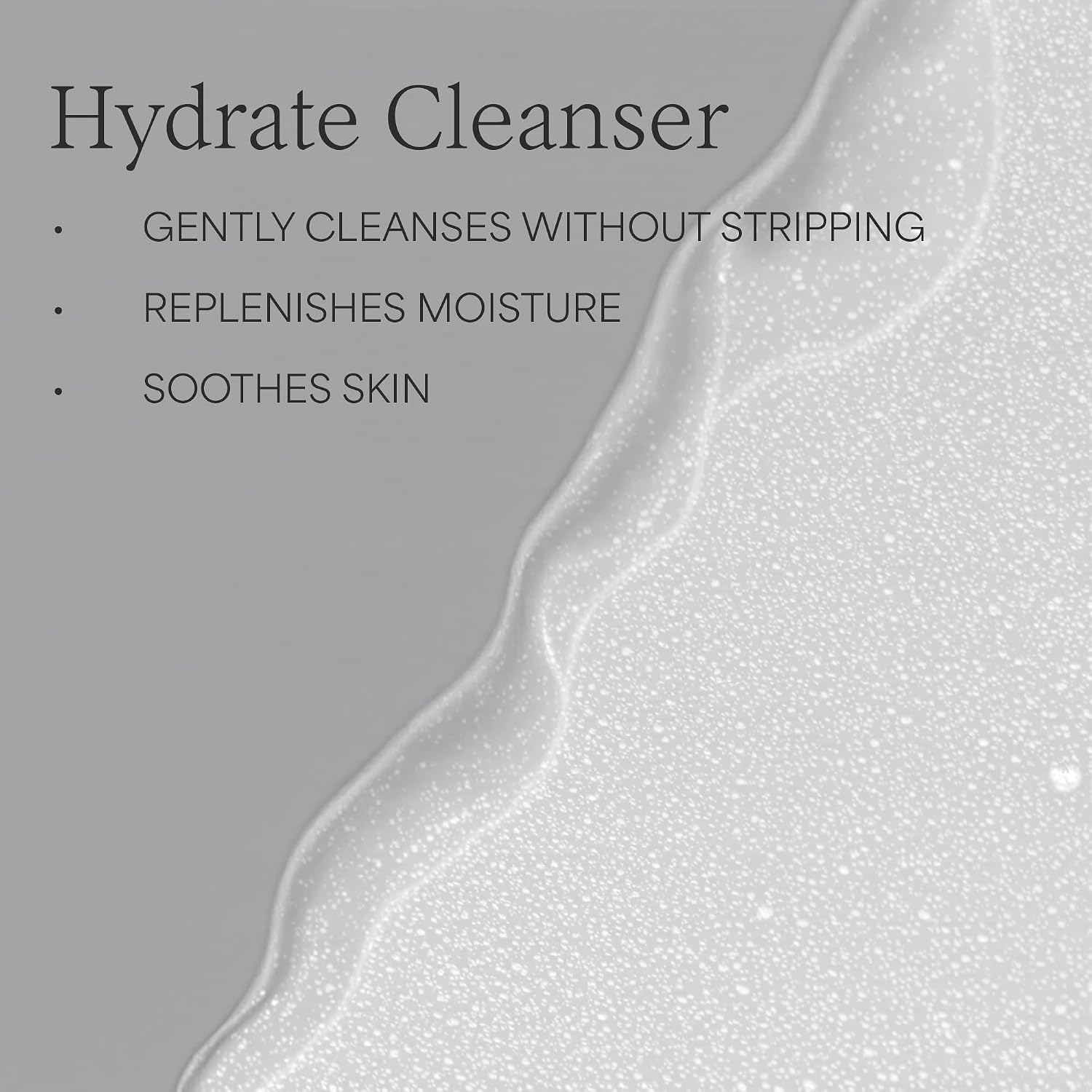 TRICOCI Hydrate Cleanser, Gentle Daily Face Wash for Dry and Sensitive Skin, Hyaluronate and Allantoin, Fragrance-Free, 6.5 oz