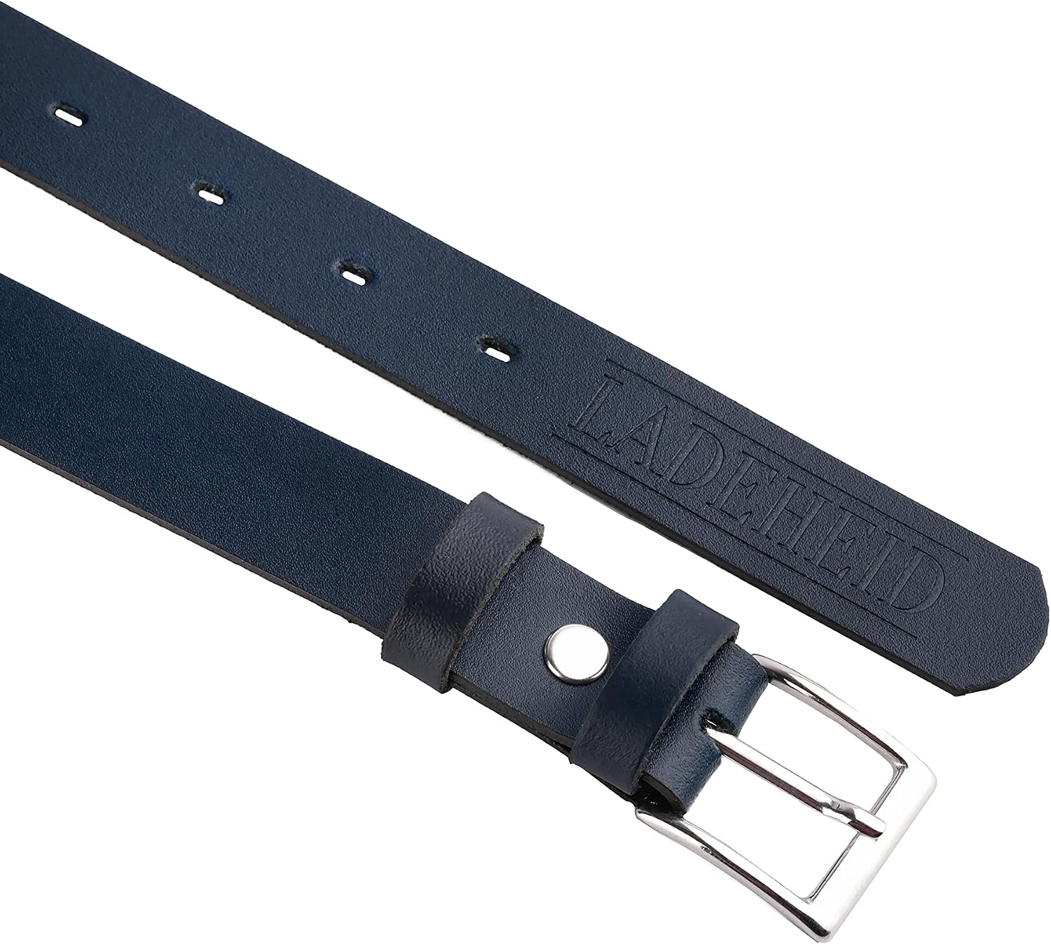 Ladeheid K1D5 Children's Leather Belt Fashion Accessory for Children Boys Belt with Buckle 2.5 cm Wide