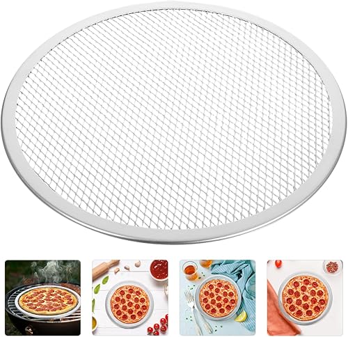 Miniatura 8 de KALLORY Pantalla para hornear pizza, pantalla redonda para hornear con agujeros, bandejas para hornear pizza para horno (16 pulgadas)
