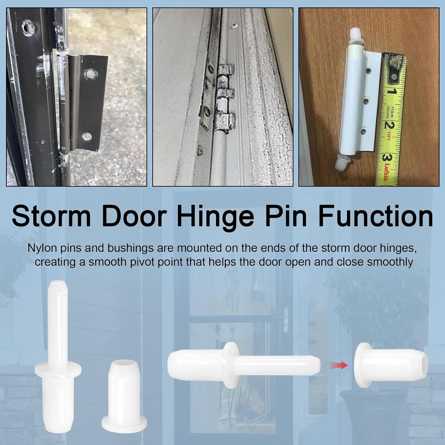 6 Sets K 5132 Storm Door Hinge Pin Kit