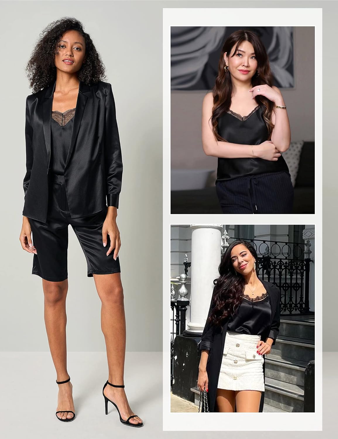 LilySilk 100% Pure Silk Lace Camisole for Women V-Neck Adjustable Straps Ladies Tank Tops for Summer - Image 6