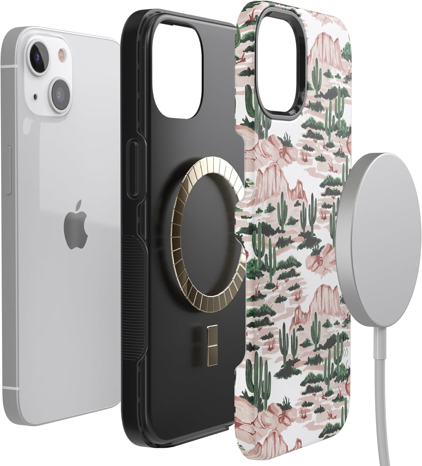 Casely iPhone 13 Case | Gold Rush | Desert | Bold Protective Design | Compatible with MagSafe