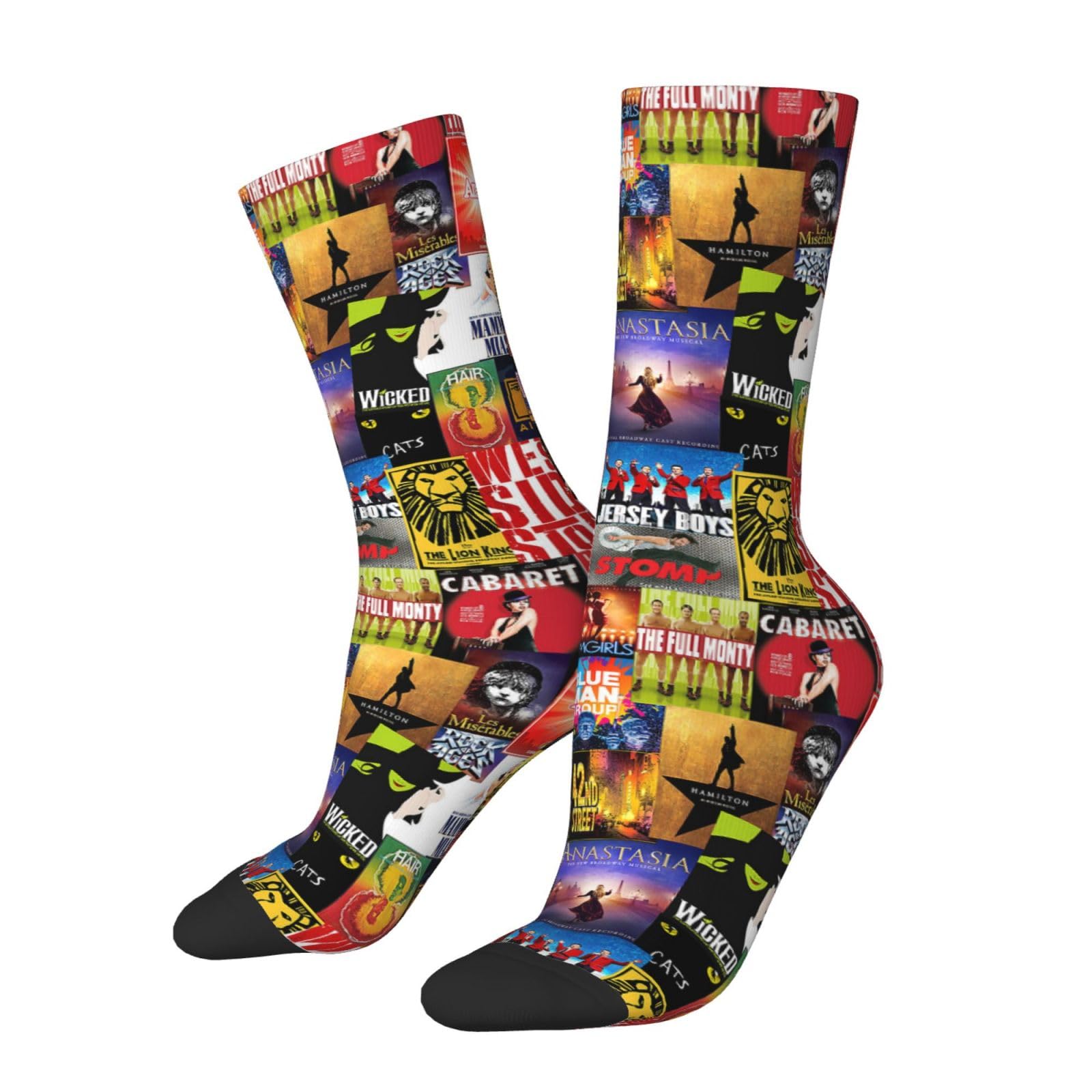 Ftuiylu Stephen King Books Socks for Men/Women Gifts,Unisex Novelty Casual Crew Socks