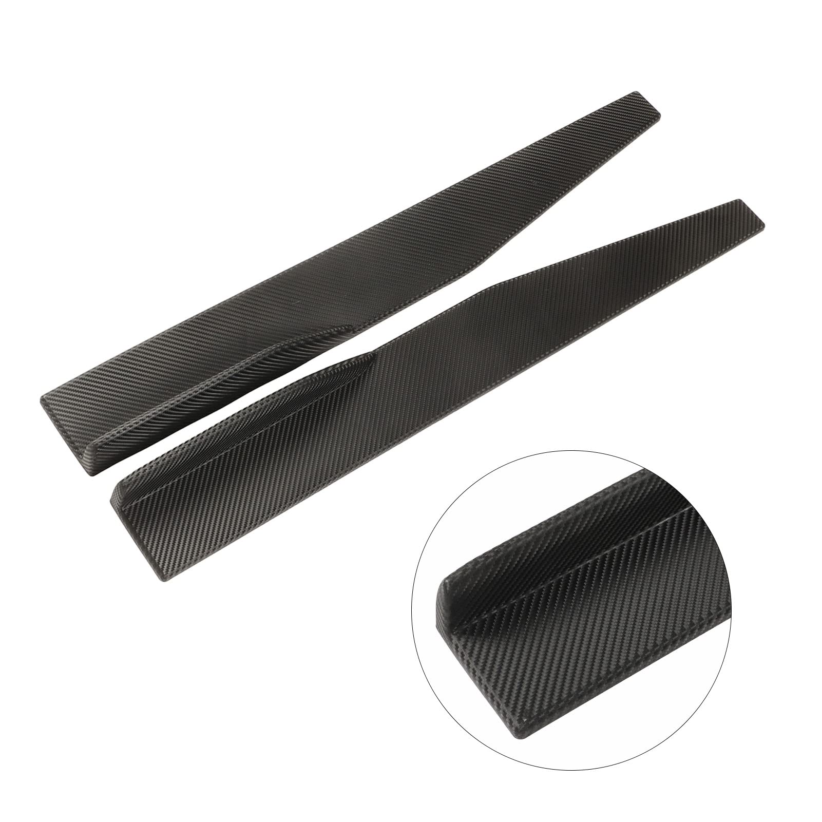 2 szt. Boczna dokładka Winglet Carbon Fiber Style Uniwersalna boczna warga samochodu Winglets Spoiler przedłużający