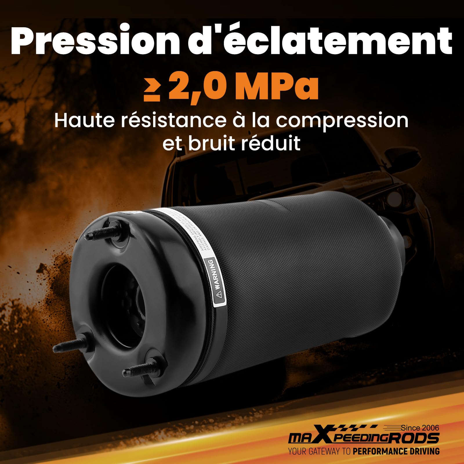 maXpeedingrods Suspension pneumatique pour Mercedes M ML GL W164 X164 | Pour Mercedes-Benz Classe GL X164 2007–2012, Classe ML W164 2006–2011, OE 1643206113, 1643206013, 1643205913, 1643205813