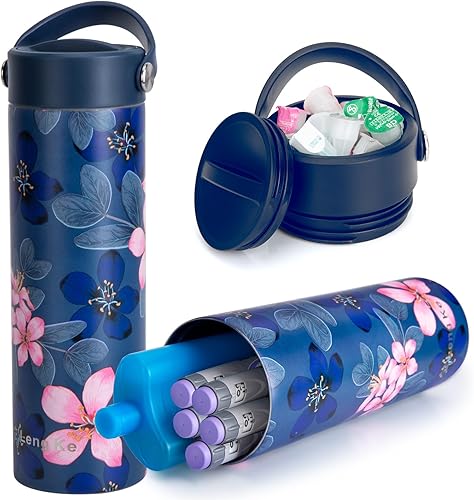 Leng Ke - Funda de viaje para insulina 24H con bolsa de hielo aprobada por la TSA, enfriador de medicamentos refrigerados, estuche de viaje para