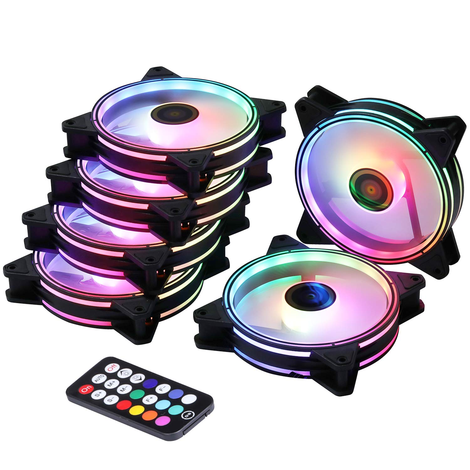 Buy DS ARGB LED 120MM Case Fans Remote Control for PC Cases, CPU