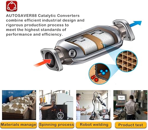 Miniatura 7 de Conversor catalítico para Toyota Camry 97-01 2,2 l 99-01 Toyota Solara tubo trasero EPA abrasivo