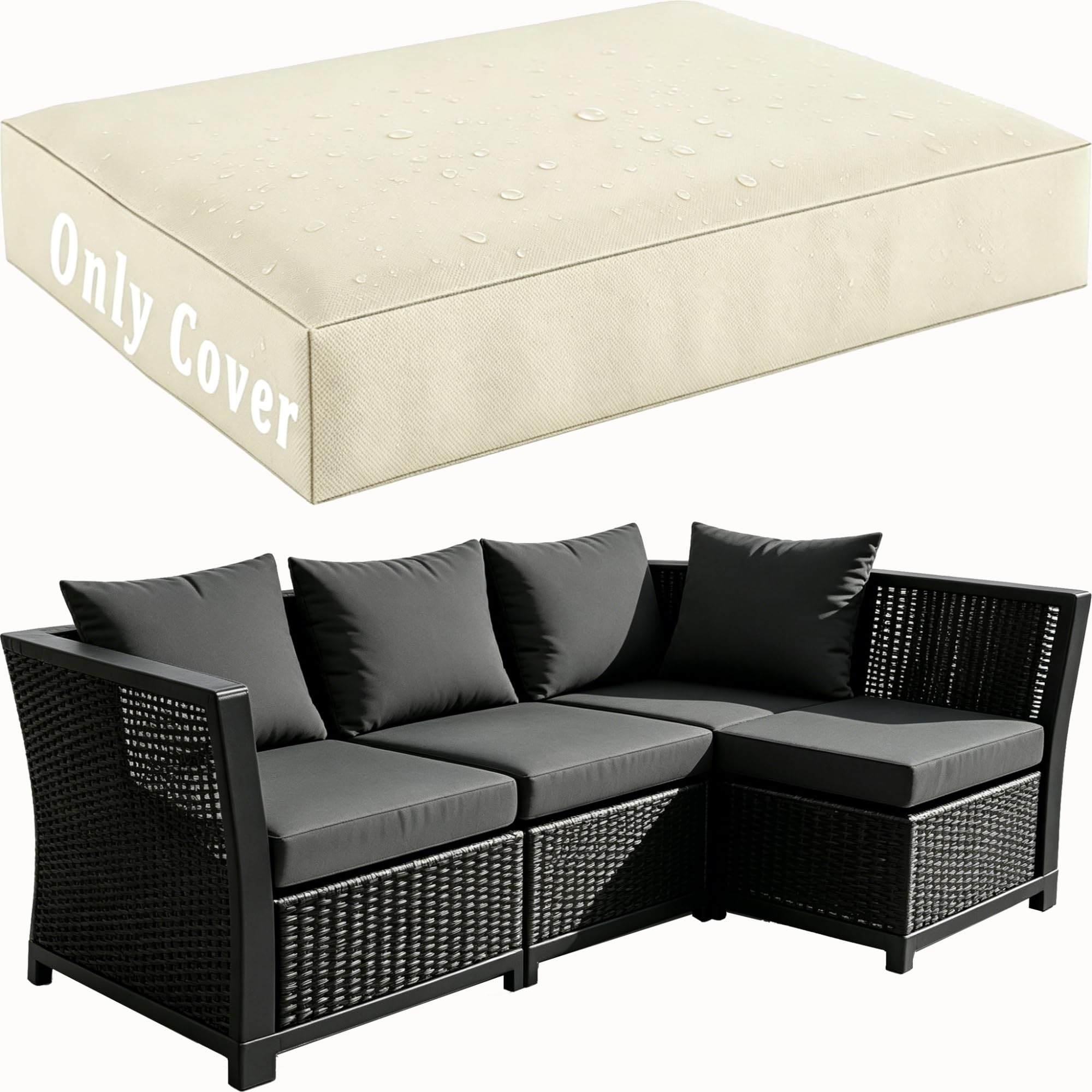 Housse coussin exterieur impermeable A10 pour rénover vos assises de jardin