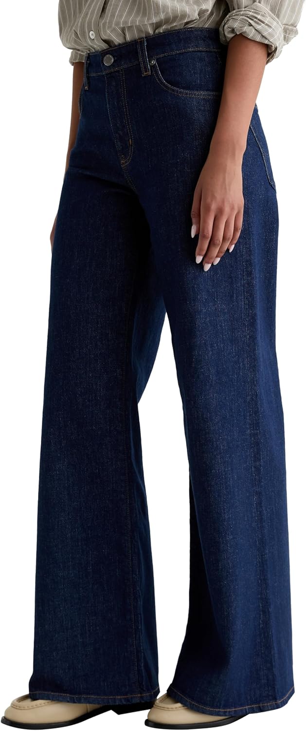 AG Jeans Women's Saige Mid Rise Wide Leg