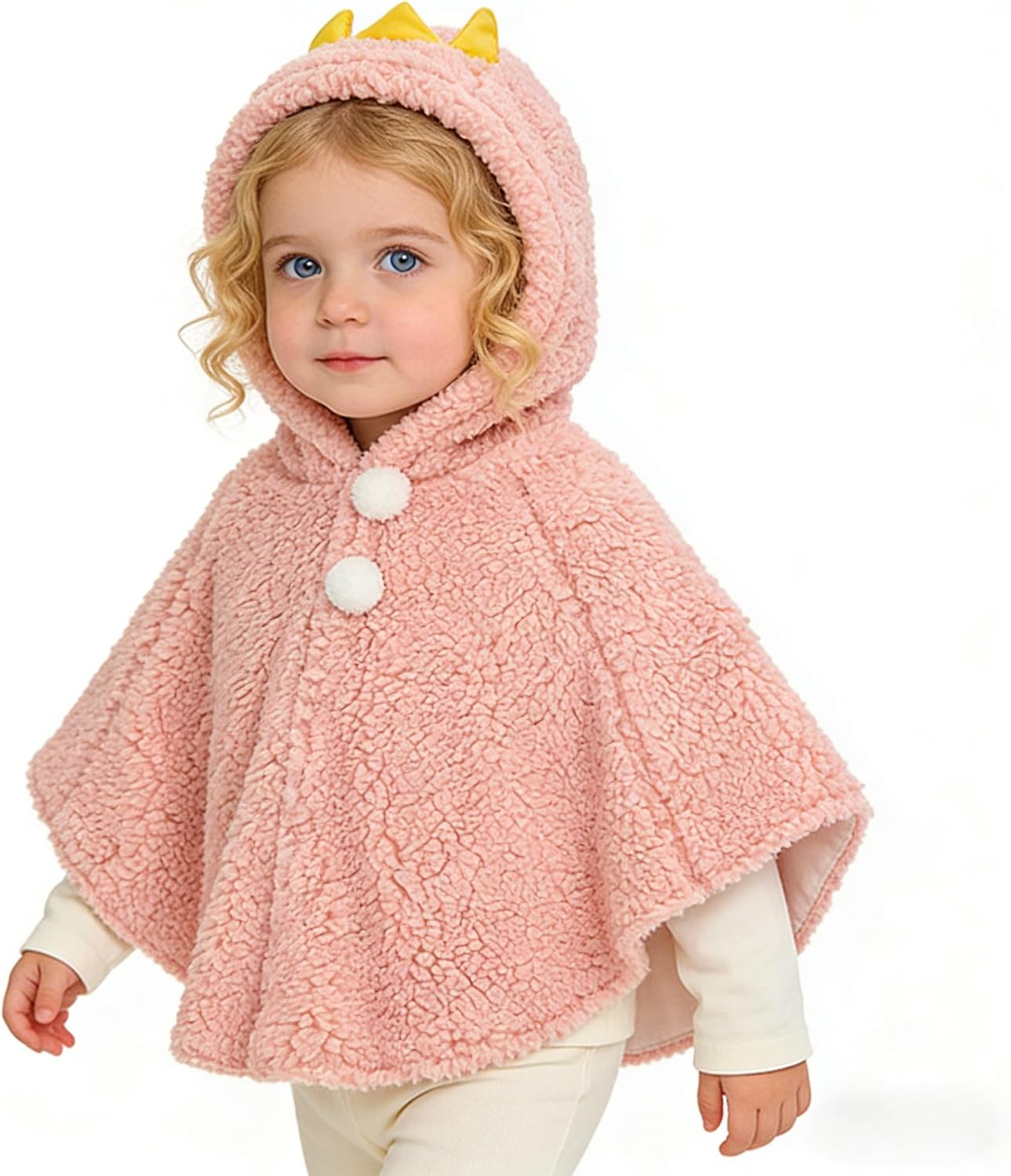 Holiberty Winter Kids Clothes Baby Warm Hooded Cape Cute Car Seat Fleece Cloak Snowsuit Outwear Outdoor Shawl Coat Poncho - Image 4