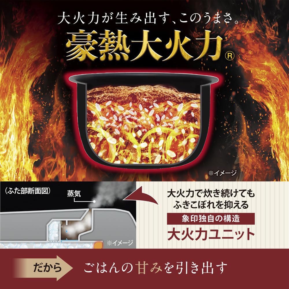 Amazon | 象印マホービン 炊飯器 5.5合 スレートブラック NW
