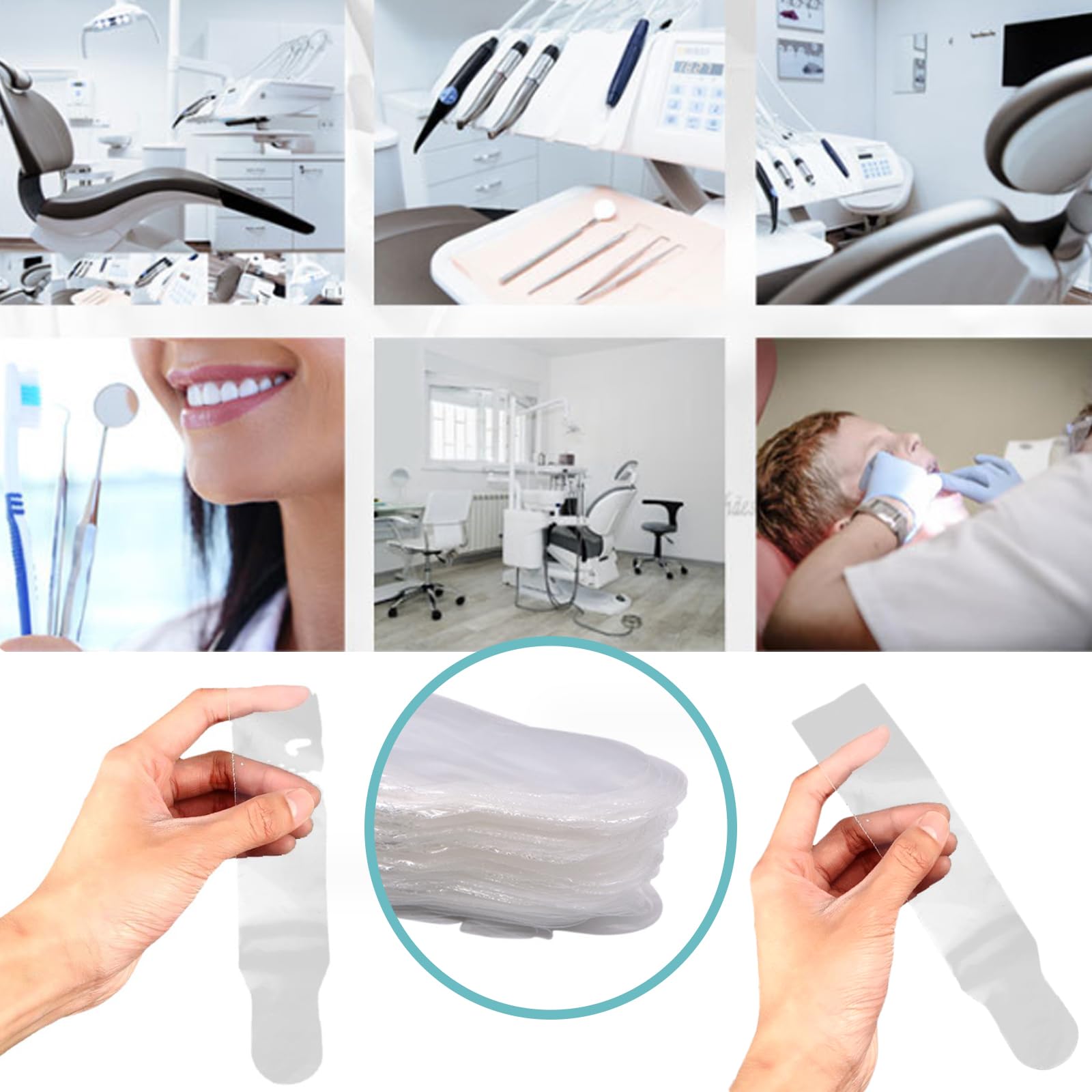 500 Pcs Ultraschall Scaler Griff Abdeckungen. Dental Schutzhüllen, Einweg, 9"Lx2"W (NUR Abdeckung)