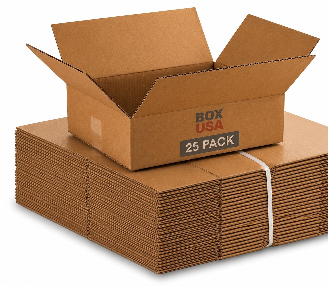 BOX USA Shipping Boxes Medium 12"L x 9"W x 4"H 25-Pack - Corrugated Cardboard Box for Moving, Mailing, Packing, Packaging and Storage