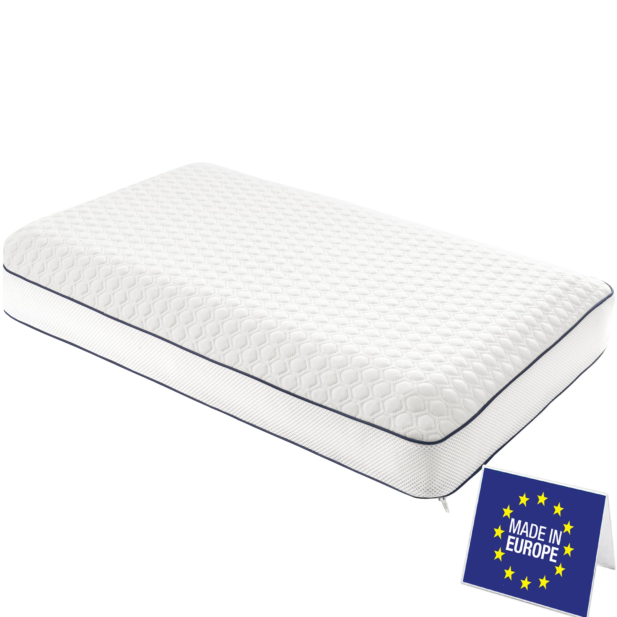 Coussin de nuque XL mémoire de forme ergonomique pour dormir sur le côté