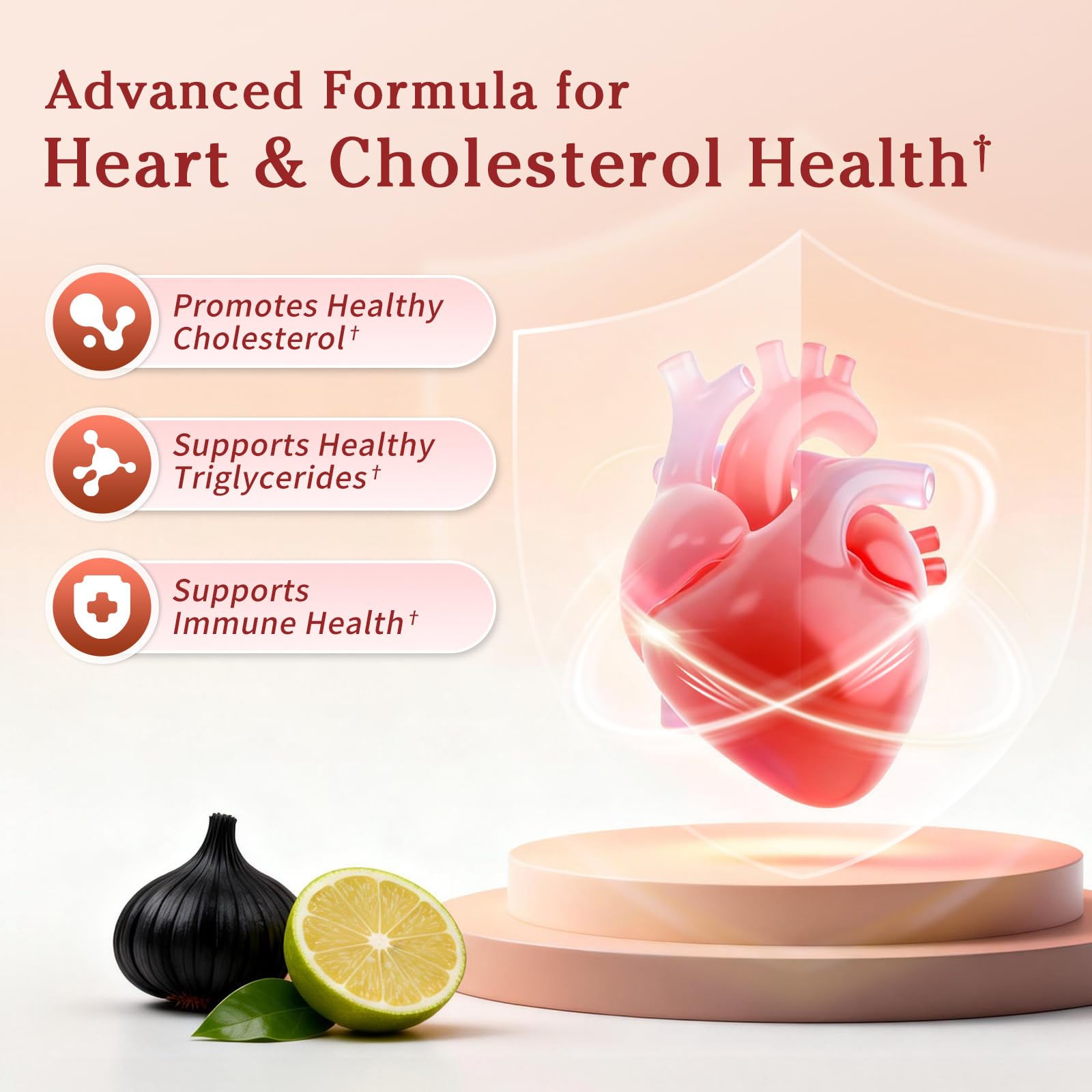 Cholesterol Health Supplements, Garlic Extract & Citrus Bergamot 120 count — Amazon image 2