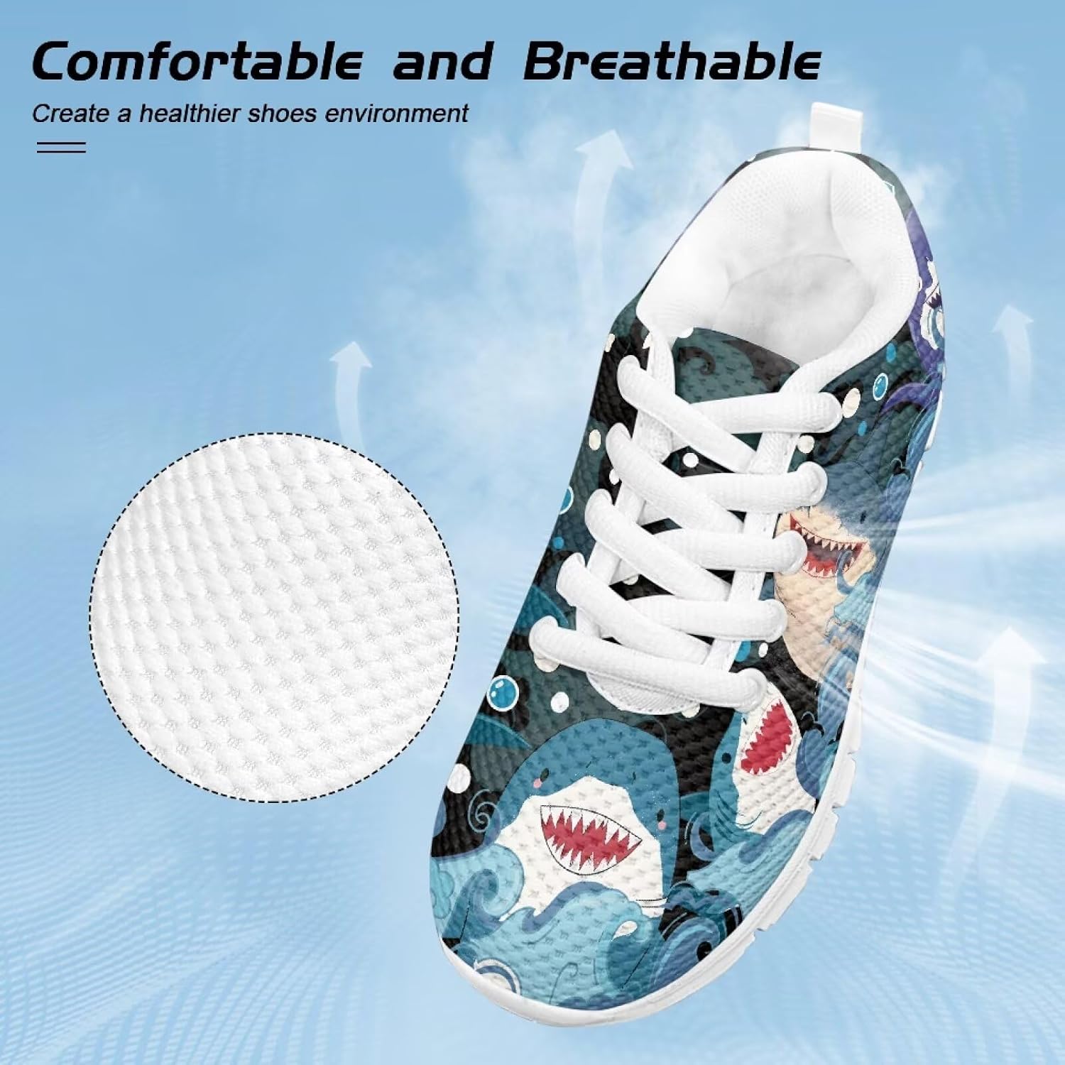 Shoes for Kids Boys Girls Tennis Shoes Mesh Running Shoes Lightweight Athletic Shoes