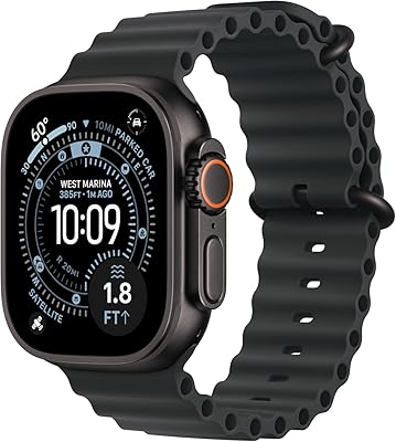 Apple Watch Ultra 3 [GPS + Cellular 49mm] Running & Multisport Smartwatch w/Rugged Titanium Case w/Black Ocean Band. Satellite Communications, Advanced Health & Fitness Tracking
