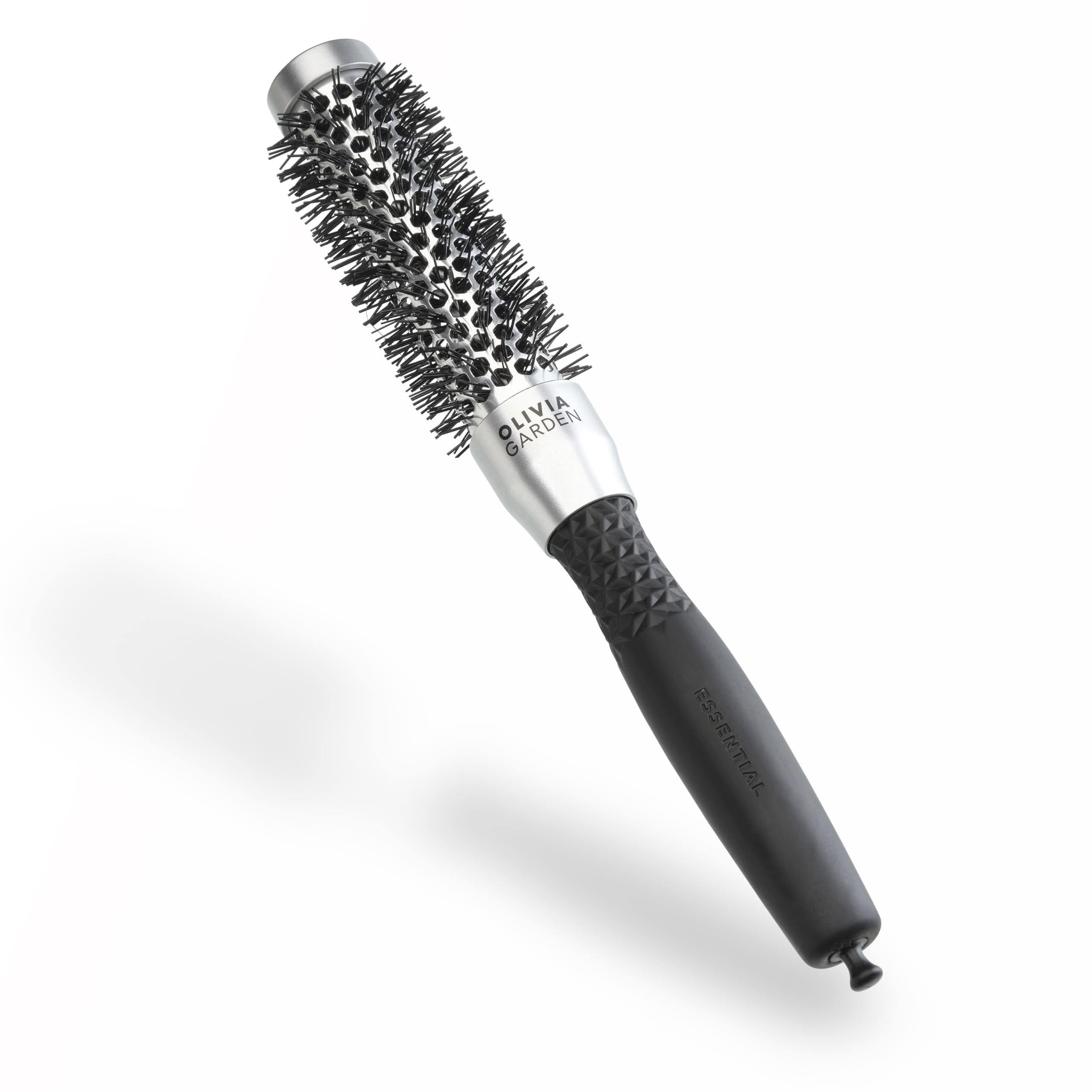 Olivia Garden Essential Blowout Classic Round Hair Brush Silver 25 mm