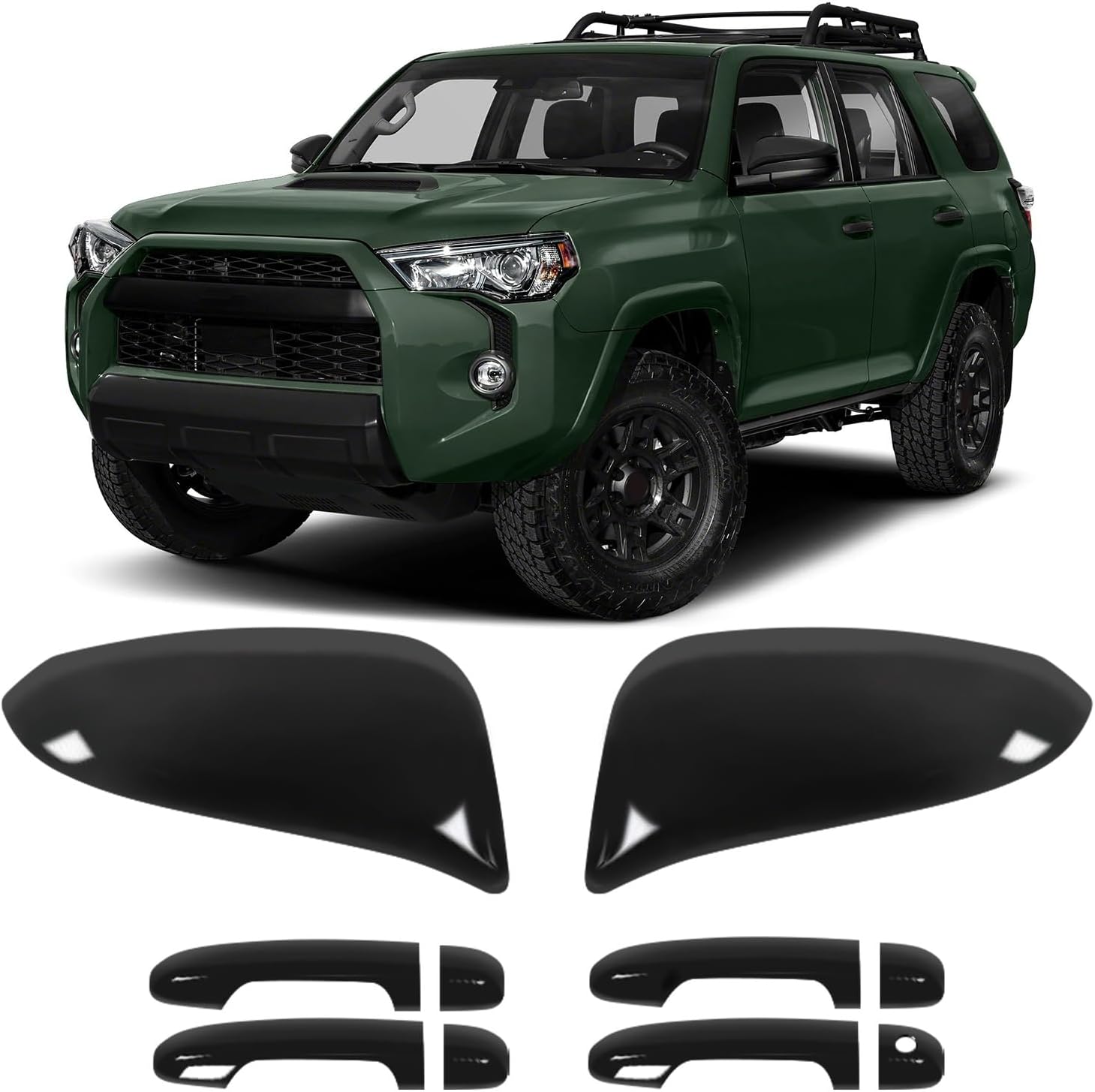 GLOSS BLACK Door Handle Trim Covers For 2018-2025 Toyota Camry - Foto 3