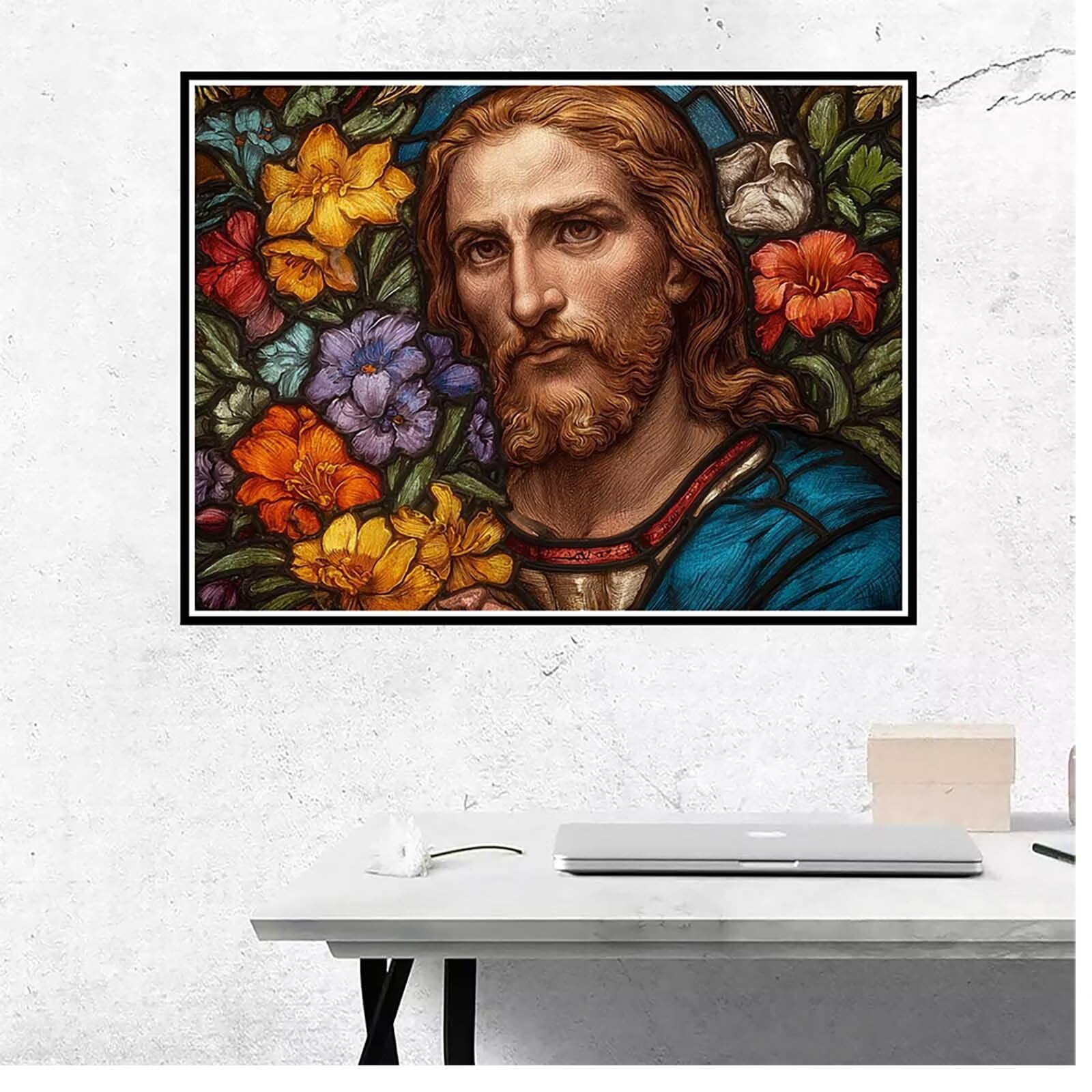 Malowanie po numerach mężczyźni maluj cyframi dla dorosłych kwiaty Paint by Numbers, malowanie według numerów zestawy malarskie dla dorosłych pędzlami i farbami akrylowymi do dekoracji ścian 130 x 100